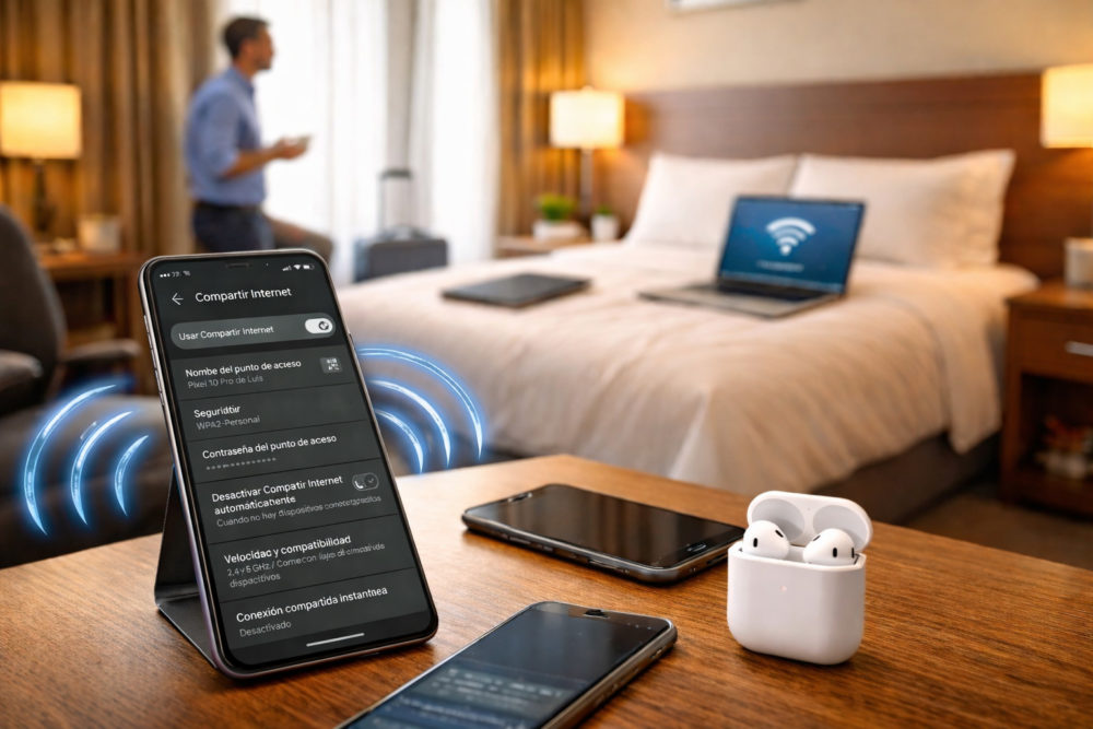 Tu teléfono Android puede hacer de router de viaje y saltarse los límites de WiFi de hoteles, cruceros y aviones