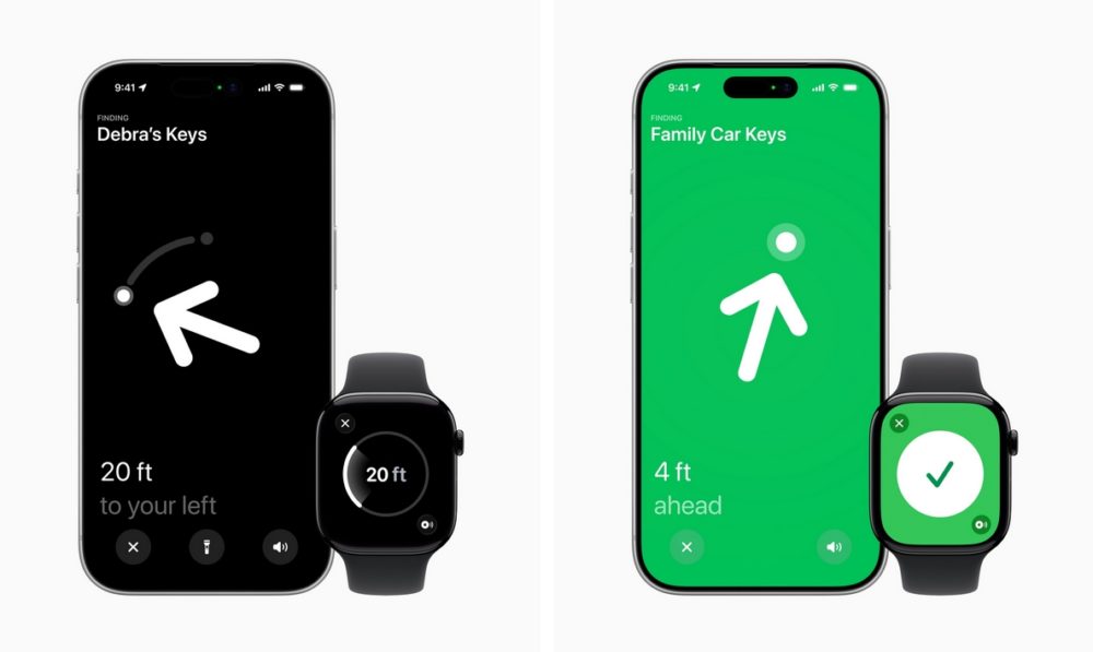 La búsqueda con precisión llega al Apple Watch pero solo es compatible con la AirTag de segunda generación