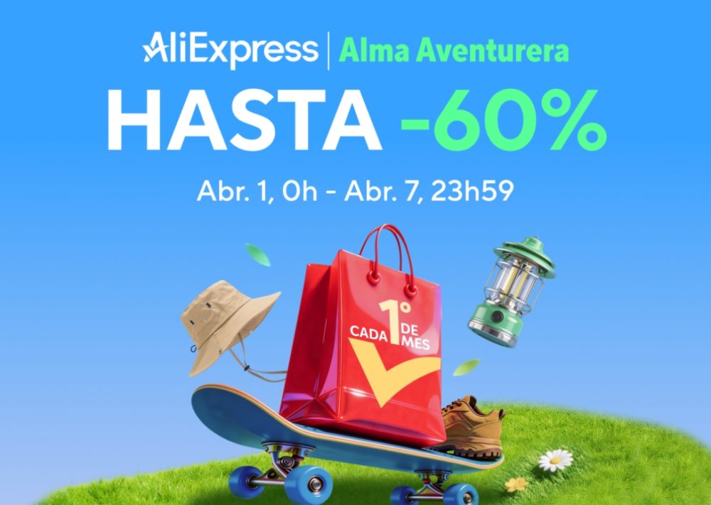 AliExpress activa Choice Day x Alma Aventurera en España: Todos los códigos de descuento del 1 al 7 de abril Promoción AliExpress Alma Aventurera, descuentos hasta 60% del 1 al 7 de abril; bolsa, sombrero y lámpara.