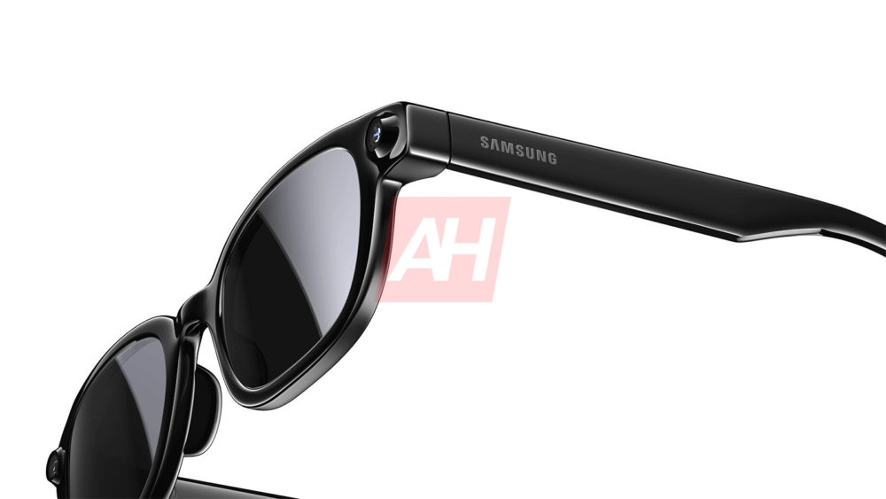 Gafas inteligentes Samsung negras con diseño moderno y tecnología avanzada‍ para conectividad inalámbrica.