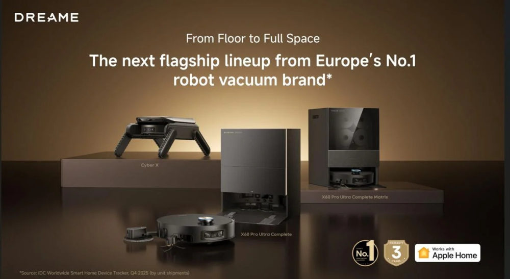 Dreame X60 Pro y Cyber X: La limpieza inteligente da el salto más esperado Innovadora línea de robots aspiradores Dreame: Cyber-X y X60 Pro, líderes en Europa. Con Apple Home y garantía.
