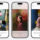 Tres pantallas de smartphone mostrando edición de fotos: limpieza, extensión y reencuadre en una aplicación de imágenes.