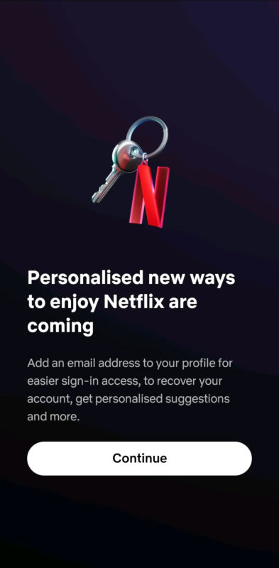 Nuevas formas de disfrutar Netflix: personalización, recuperación de cuenta, acceso fácil y sugerencias.