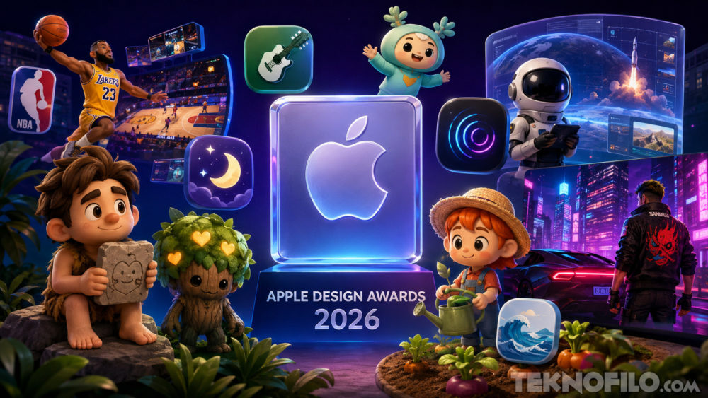 Premios de Diseño Apple 2026: aplicaciones creativas y personajes animados destacando innovación digital.