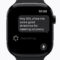 ¿Es tu Apple Watch compatible con watchOS 27? Comprueba la lista de relojes compatibles Reloj inteligente con Siri buscando estiramientos para recuperación tras correr. Pantalla con mensaje de voz.