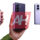 Tres smartphones plegables en manos mostrando diseño y colores variados. Tecnología innovadora y elegante.