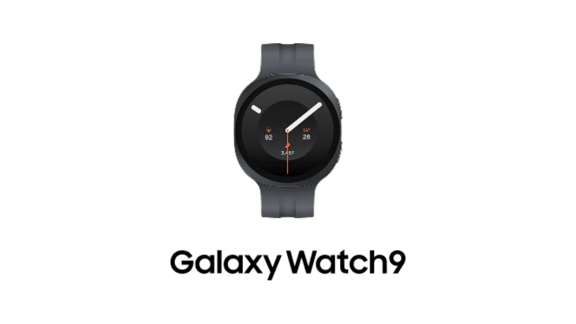 Reloj inteligente Galaxy Watch9 en color negro, diseño moderno y funcional para monitorear salud y actividad física.