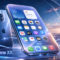 iPhone XX: así sería el espectacular móvil que Apple prepara para 2027 Futuro del iPhone: concepto de iPhone XX con pantalla avanzada y diseño innovador en paisaje futurista.