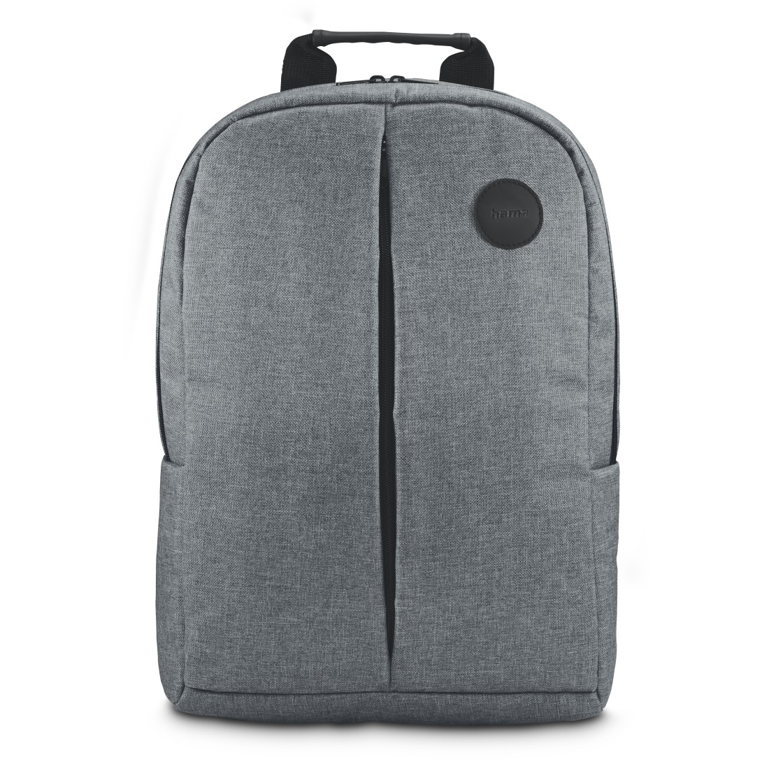 Mochila gris moderna con diseño minimalista, ideal para laptop y viajes diarios.