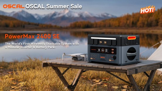 Oferta de verano: sistema PowerMax 2400 SE apilable e inalámbrico con inversor modular y batería.
