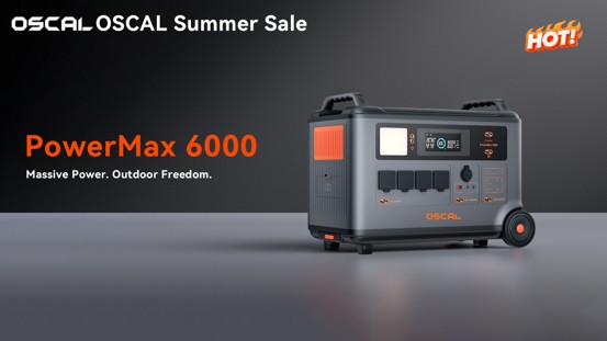 Generador PowerMax 6000 en oferta de verano OSCAL, potencia masiva y libertad al aire libre.