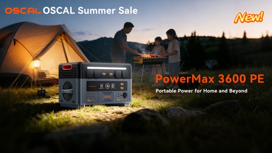 Venta de verano OSCAL: generador PowerMax 3600 PE ideal para campamentos al aire libre.