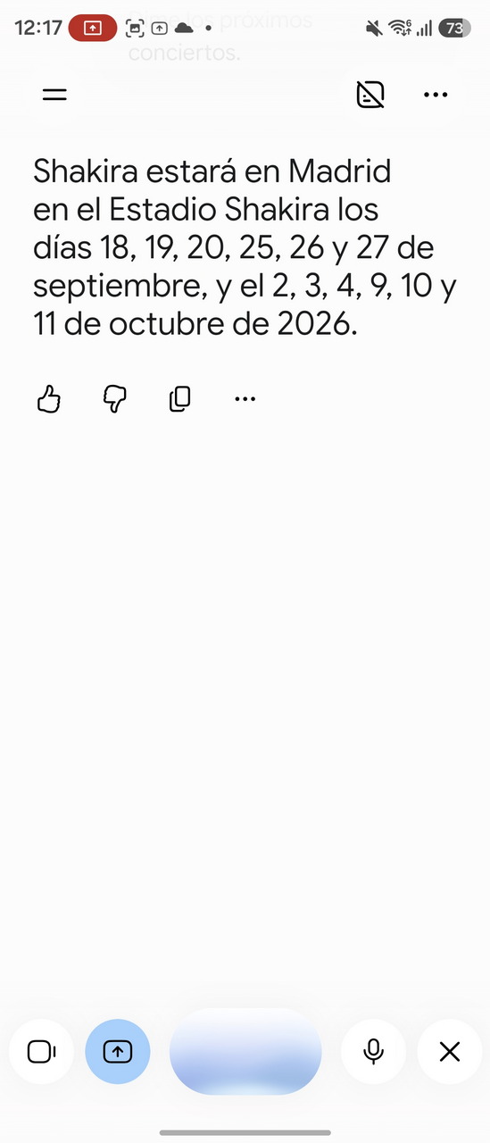 Conciertos de Shakira en Madrid en septiembre y octubre de 2026. Fechas en Estadio Shakira.