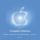 Actualización de la Apple Store, logotipo brillante en fondo azul y texto Enseguida volvemos. Evento próximo.