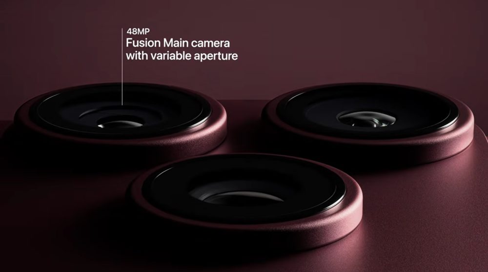 La cámara del iPhone 18 Pro esconde seis láminas: así funciona su apertura variable Cámaras de 48MP con apertura variable en dispositivo móvil, tecnología avanzada para mejor fotografía.