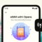 Opera lanza una eSIM para Android con 3 GB gratis para viajar a 47 destinos Imagen promocional de Opera destacando la conectividad eSIM mientras viajas, con un chip y un icono de señal.