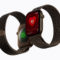Reloj inteligente con monitor de frecuencia cardíaca, pulsera de malla metálica y pantalla con lectura de 62 BPM.