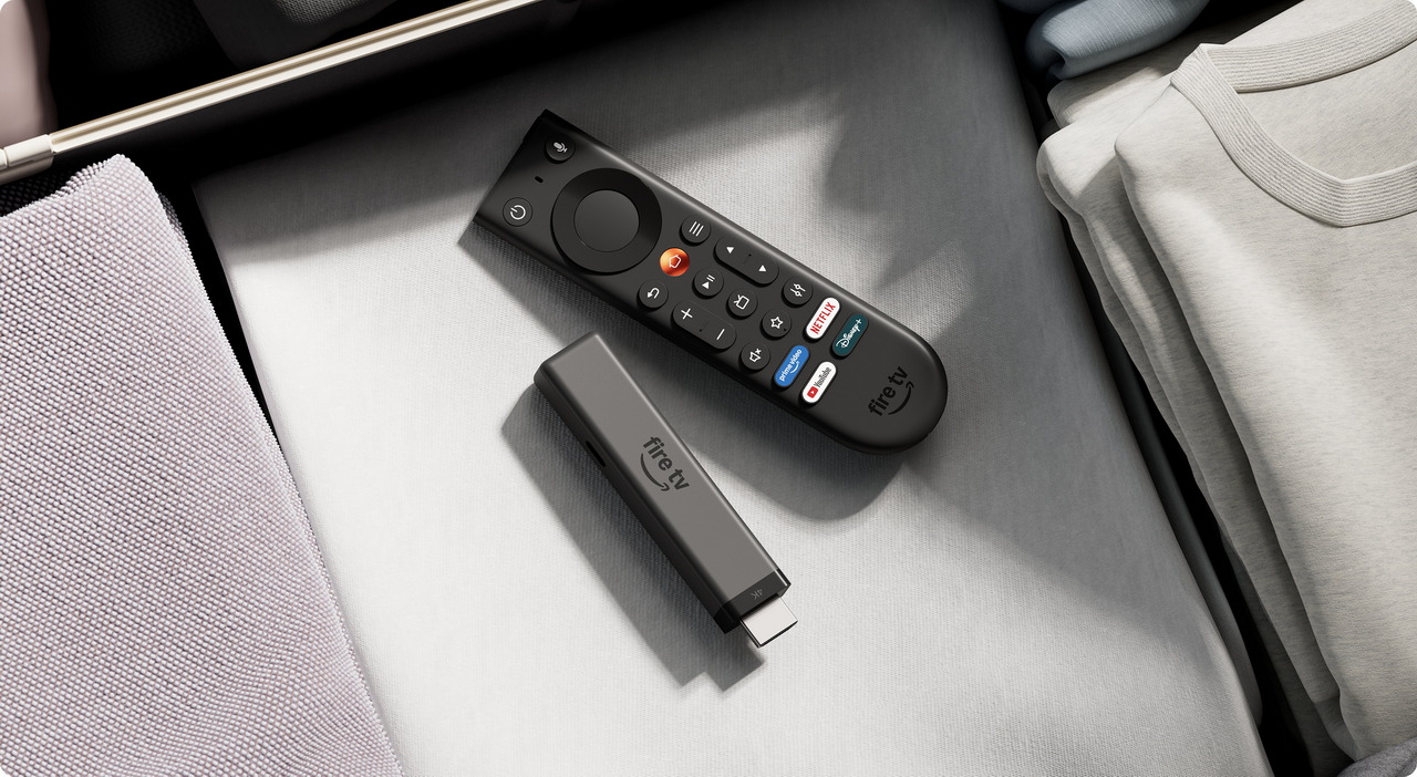 Fire TV Stick 4K compacto para llevar de viaje