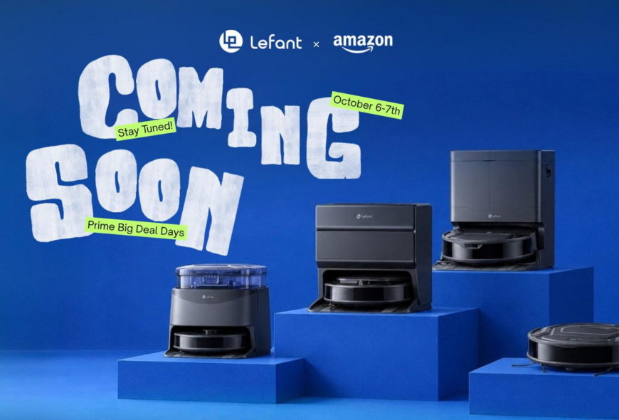 Próximamente: nuevos robots aspiradores Lefant en Amazon, Prime Big Deal Days, 6-7 de octubre. ¡No te lo pierdas!