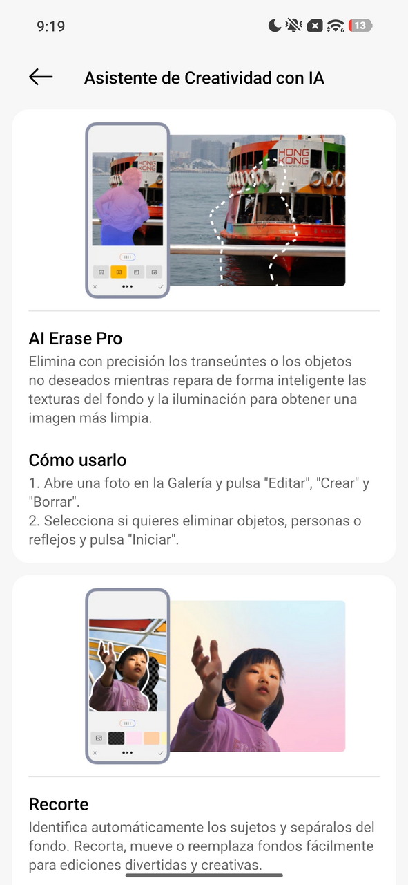 Asistente de creatividad IA: elimina objetos no deseados y ajusta fondos para imágenes más limpias y creativas.