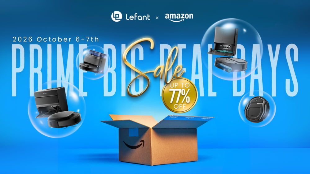 5 ofertas de Lefant en Amazon: Robots aspiradores desde 125,99 € solo hasta el 7 de octubre Oferta Prime en Amazon, 6-7 octubre 2026: Descuentos hasta el 77% en productos Lefant. Caja Amazon abierta.
