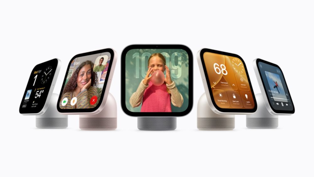 Apple presenta HomeView: pantalla inteligente con Siri AI y reconocimiento facial que no llegará aún a España Cinco Apple HomeView con distintas interfaces