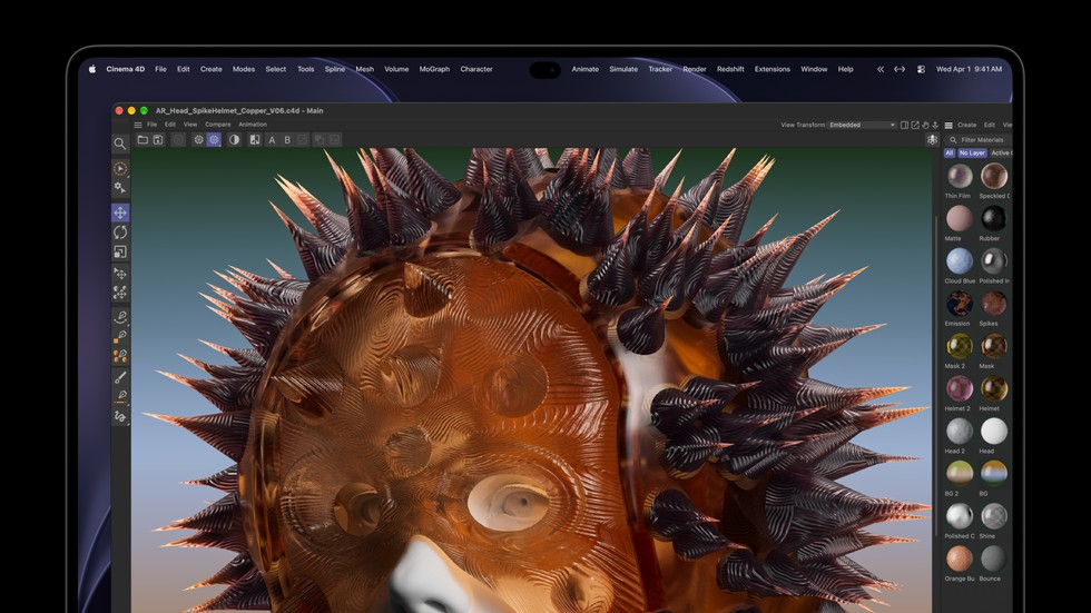 MacBook Pro PROLED XDR con Cinema 4D
