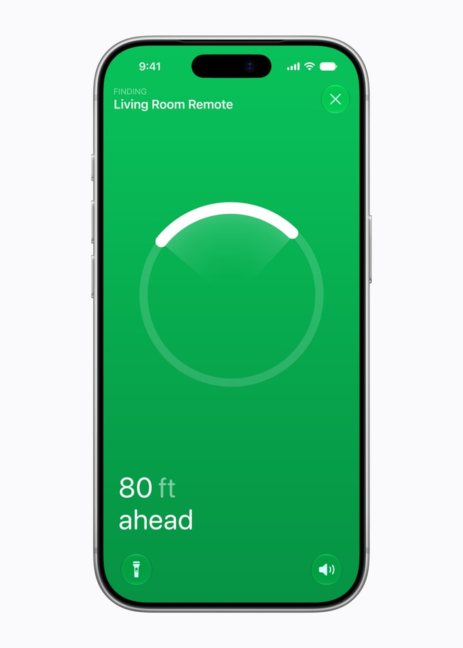 Búsqueda de Precisión del mando Siri Remote desde el iPhone