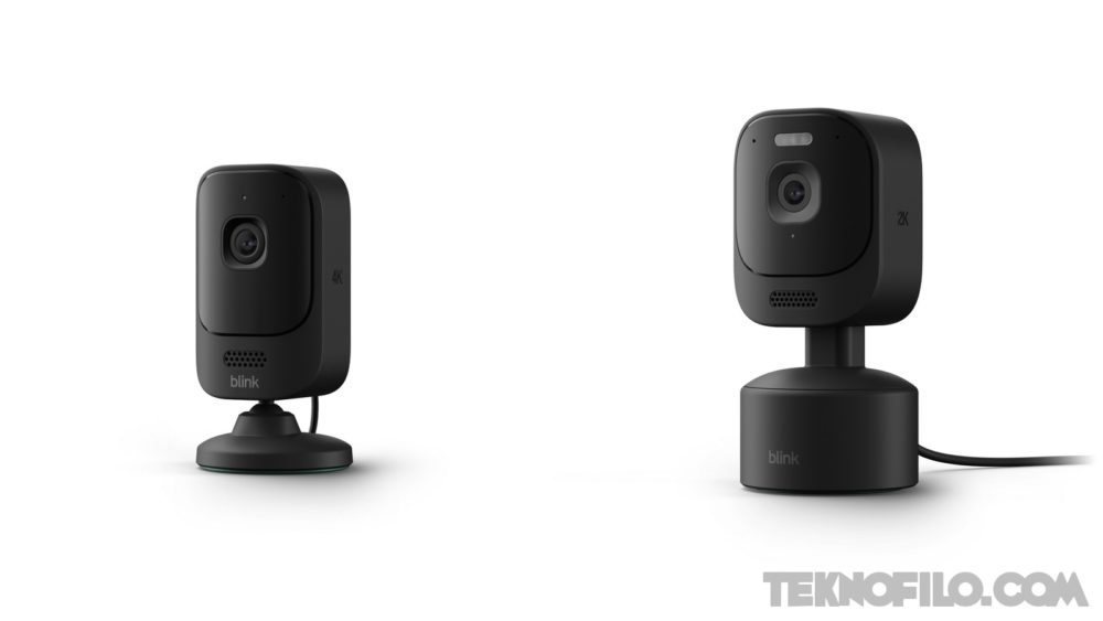 Blink estrena la Mini 4K+ y la Pan-Tilt 2K: más detalle y cobertura de 360 grados Las cámaras Blink Mini 4K+ y Blink Pan-Tilt 2K en color negro